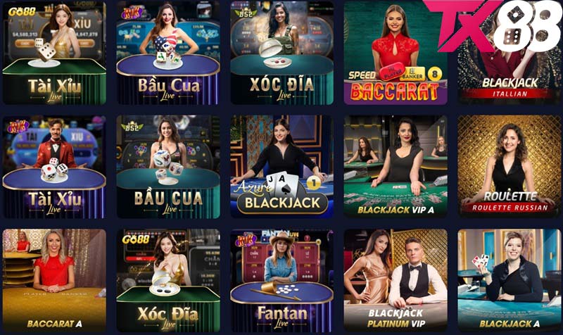 Thôn tin tổng quan về casino trực tuyến TX88